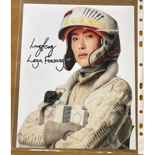 1 - Star Wars The Rise of Skywalker movie 8 x 10 inch colour photo signed by rebel pilot Lucy Feng.Lega ... 