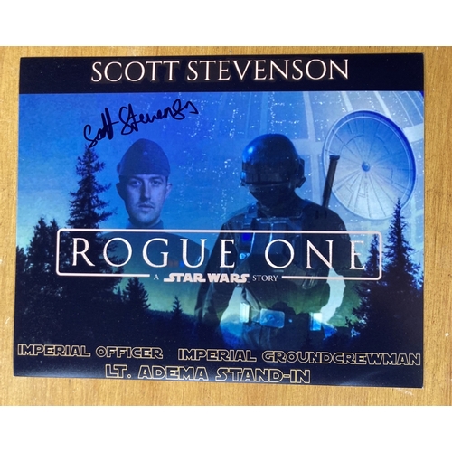 31 - Star Wars Rogue One 8 x 10 inch colour photo signed by actor Scott Stevenson.Single Vendor autograph... 