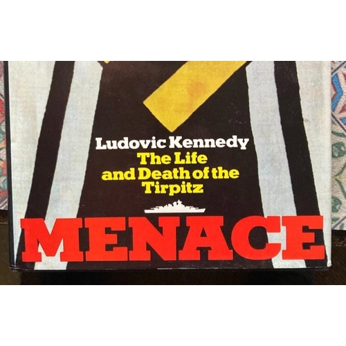 51 - WW2 Tirpitz Raider Colin Cole 617 Sqn signed Menace The Life and Death of the Tirptz book 1979 by Lu... 