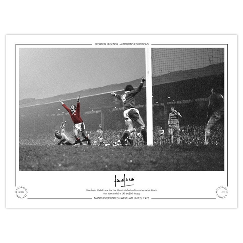 132 - Autographed LOU MACARI 1973 Limited-Edition : A superbly produced Limited Edition print measuring 16... 