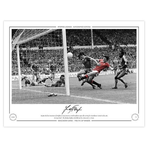 136 - Autographed FRANK STAPLETON 1983 Limited-Edition : A superbly produced Limited Edition print measuri... 