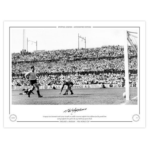 138 - Autographed NAT LOFTHOUSE 1954 Limited-Edition : A superbly produced Limited Edition print measuring... 