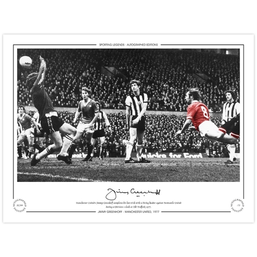 153 - Autographed JIMMY GREENHOFF 1977 Limited-Edition : A superbly produced Limited Edition print measuri... 