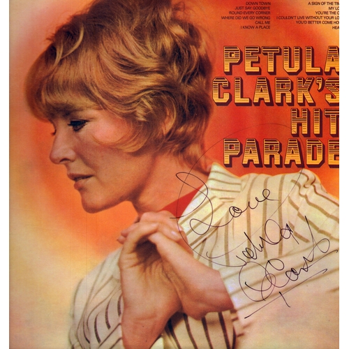 16 - Petula Clark signed 12inch vinyl cover.
