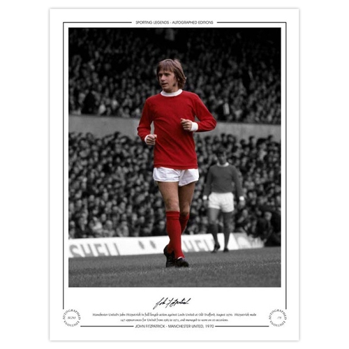 160 - Autographed JOHN FITZPATRICK 1970 Limited-Edition : A superbly produced Limited Edition print measur... 
