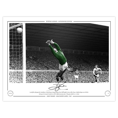 161 - Autographed JIMMY RIMMER 1969 Limited-Edition : A superbly produced Limited Edition print measuring ... 