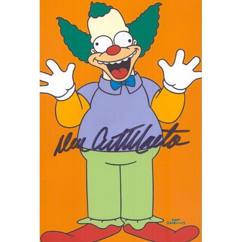211 - Dan Castellaneta signed Crusty the Clown The Simsons 6x4 inch colour photo.