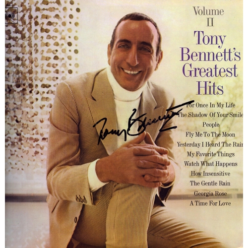 22 - Tony Bennett signed 12inch vinyl cover.