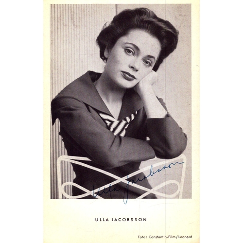 241 - Ulla Jacobsson signed 5x4 inch black and white photo.