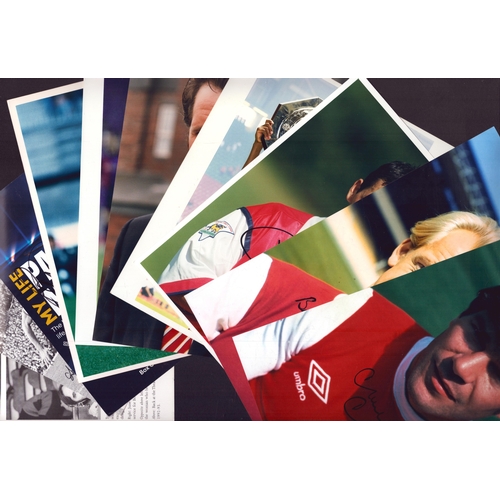 26 - Arsenal FC selection of signed photo`s. Includes names such as Frank McLintock, David Platt, Marc Ov... 