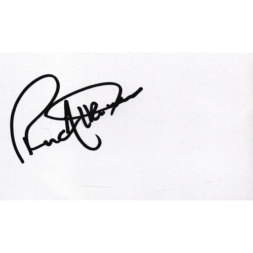 305 - Ron Atkinson signed 5x3 inch white card.