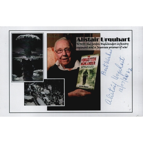 307 - Alistair Urquhart signed 6.25x4 inch promo colour photo.