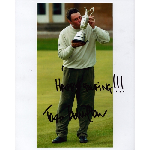 344 - Todd Hamilton signed 10x8 colour photo.