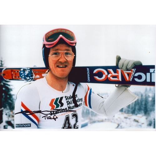 36 - Eddie Edwards signed 12x8inch colour photo.