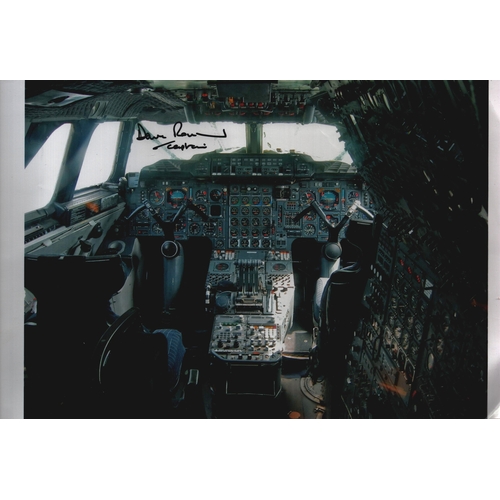 388 - Dave Rowland signed 12x8 inch colour photo. 'Concorde Captain'.