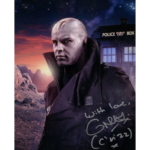 410 - Doctor Who colour 8x10 photo signed by actor Conrad Westmaas as C'Rizz