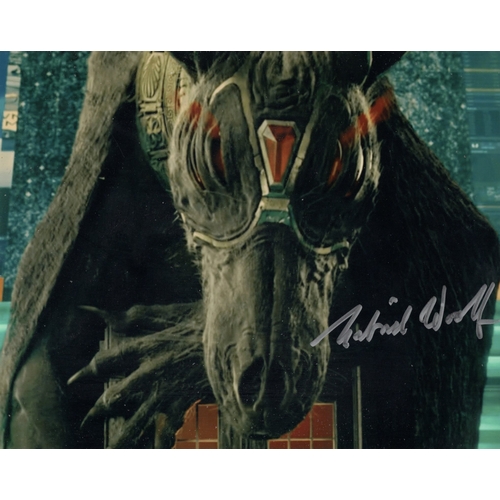 418 - Doctor Who story The Legend of Ruby Tuesday colour 8x10 photo signed by actor Gabriel Woolf as Sutek... 