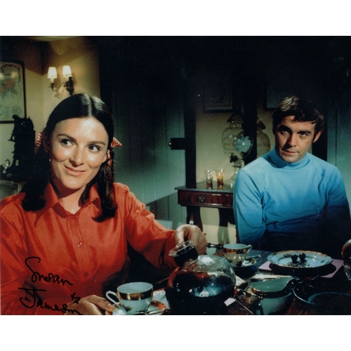 432 - U.F.O 1970's TV sci-fi series 8x10 colour scene photo signed by actress Susan Jameson