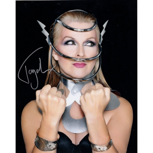 485 - Toyah, pop star and actress signed colour 8x10 photo.