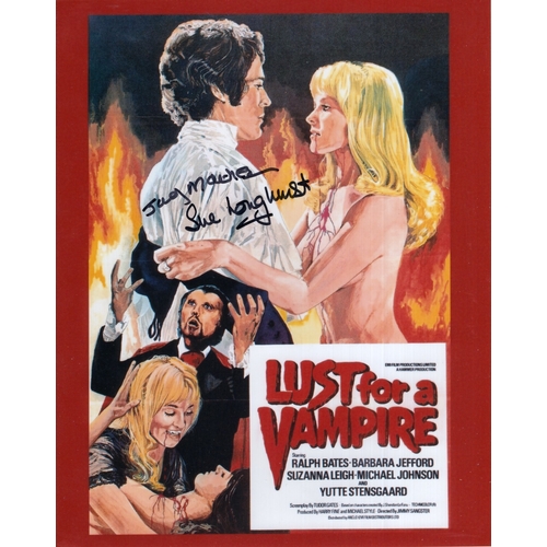 505 - Lust for a Vampire hammer horror movie colour 8x10 photo signed by actresses Judy Matheson and Sue L... 