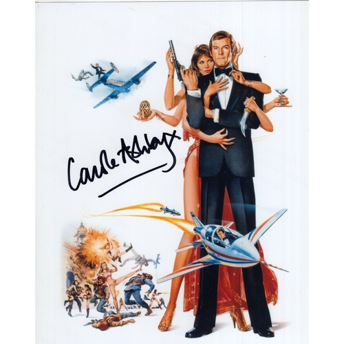 510 - 007 James Bond movie Octopussy colour art 8x10 photo signed by actress Carole Ashby