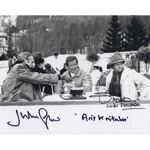 518 - 007 James Bond movie For Your Eyes Only 8x10 scene photo signed by actor John Moreno as Luigi Ferrer... 