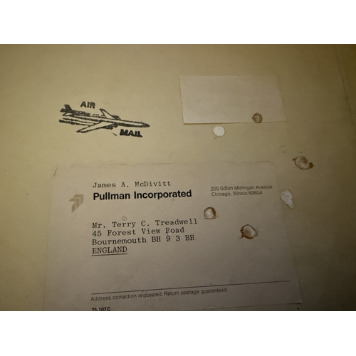 567 - Apollo 9 astronaut Jim McDivitt's personal spare Apollo 9 mission patch uncut and sent to England by... 