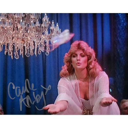 604 - 007 James Bond movie A View to a Kill colour 8x10 photo signed by 'whistling girl' actress Carole As... 