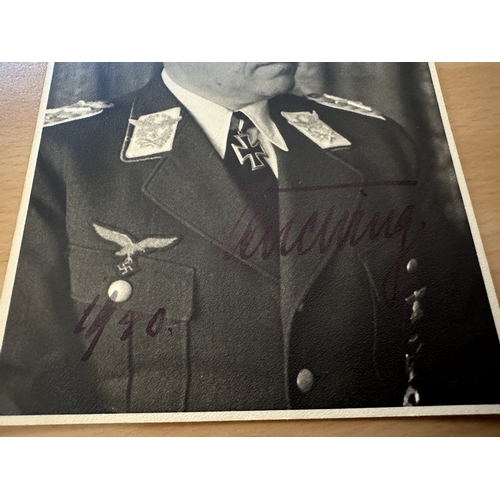 622 - Albert Kesselring (1885-1960) signed 5.5x4 inch photo, dated 1940.
