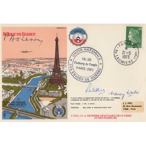 643 - SOE agent Nancy Wake, known as the 'White Mouse' and resistance agent Albert Geurisse, known as Pat ... 