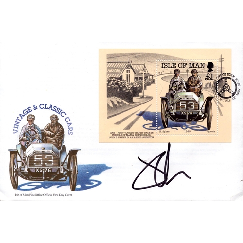 65 - Jeremy Clarkson signed Vintage and Classic Cars FDC PM First Day of Issue 8.5.95 Douglas Isle of Man... 