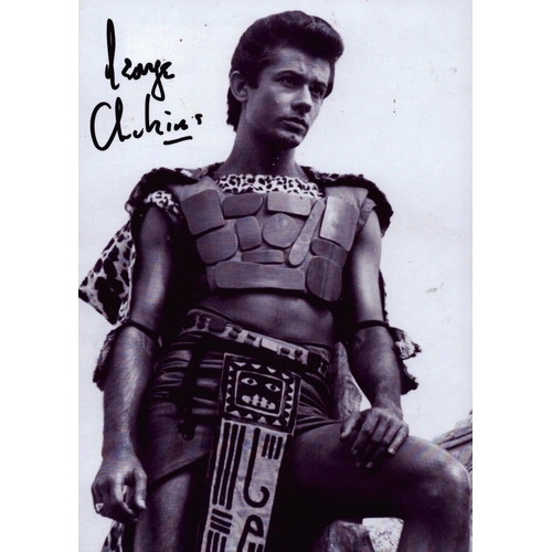 70 - George Chakiris signed 7x5inch black and white photo.