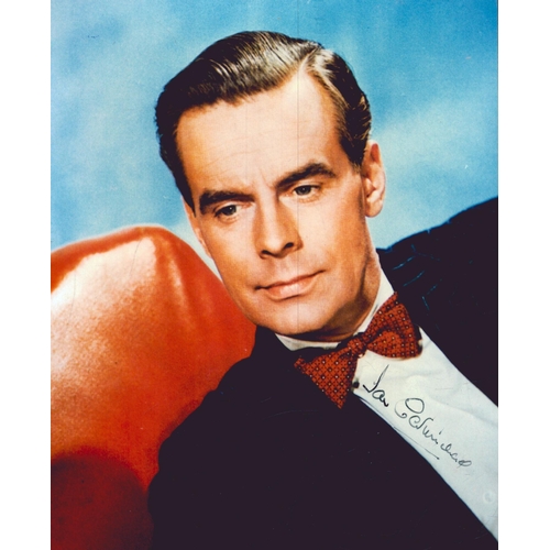 101 - Ian Carmichael signed coloured image, 7x5 inch.