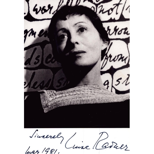 107 - Luise Rainer  signed black and white photo 6x4 inch.