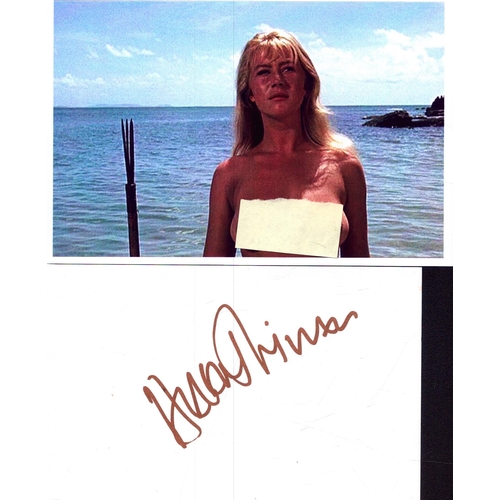130 - Helen Mirren signed signature piece with coloured risqué photo.