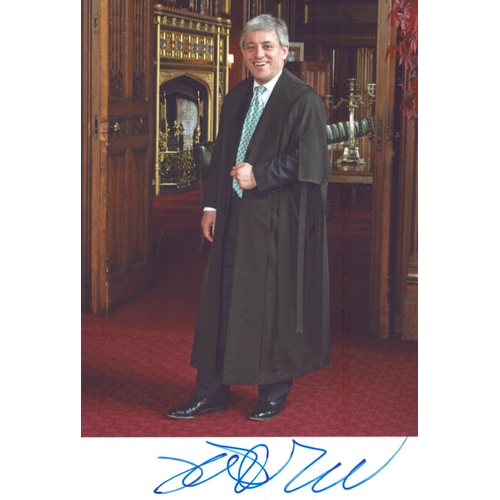 185 - John Bercow signed coloured image 6x4 inch.