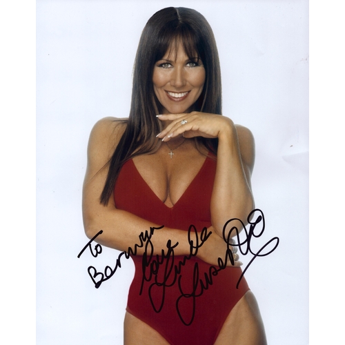 37 - Linda Lusardi signed 10x8 colour photo, dedicated.