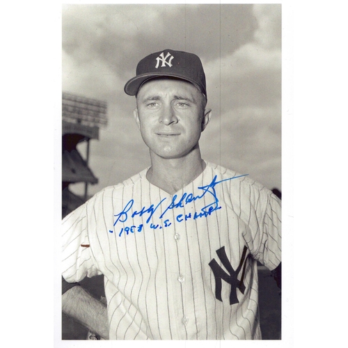 486 - Bobby Shantz signed black and white photo, 6x4 inch.