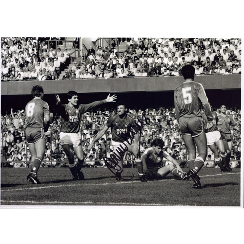 490 - Gary Birtles signed black and white photo, 12x8 inch.