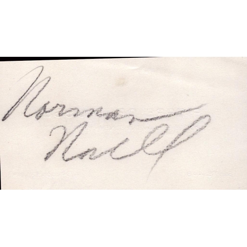 76 - Norman Norrell signed business card belonging to Piere Delfausse. Norman Norrell was an infamous fas... 
