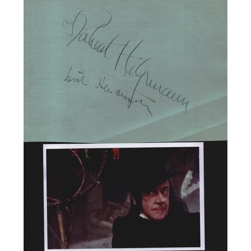 104 - Sir Robert Helpmann signed Album page 8x5.5 inch includes 6x4 inch colour photo unsigned.  'Chitty-C... 