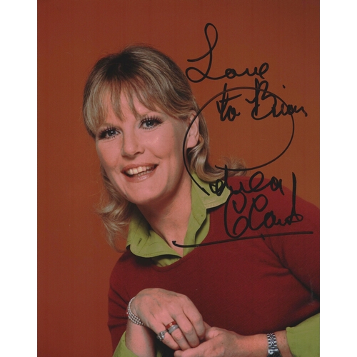 126 - Petula Clark signed 10x8 inch colour photo. Dedicated.