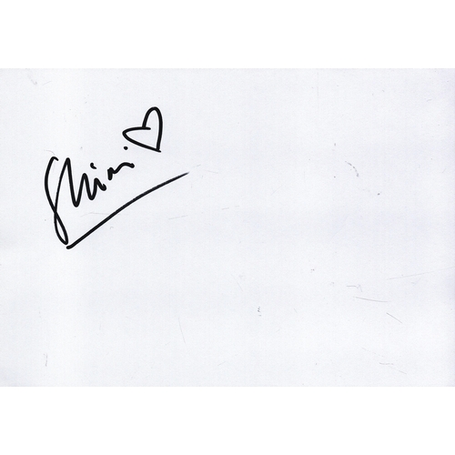 162 - Shini signed signature page 8.25x6 inch (Shini Muthukrishnan).