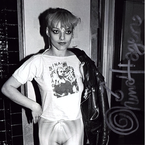 227 - Nina Hagen German born singer signed black and white photo 6x6 inch approx.