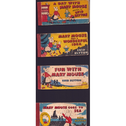 268 - Enid Blyton Mixed Strip Books circa 1960 4 in collection. Fun with Mary Mouse and 3 others.