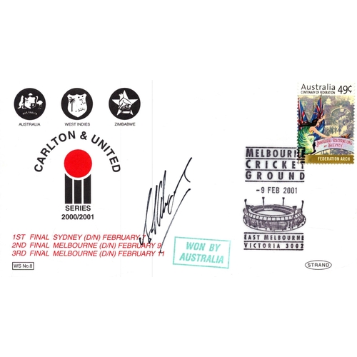 356 - Shivnarine Chanderpaul signed Carlton and United Series 2000/2001 stamped Melbourne Cricket ground F... 