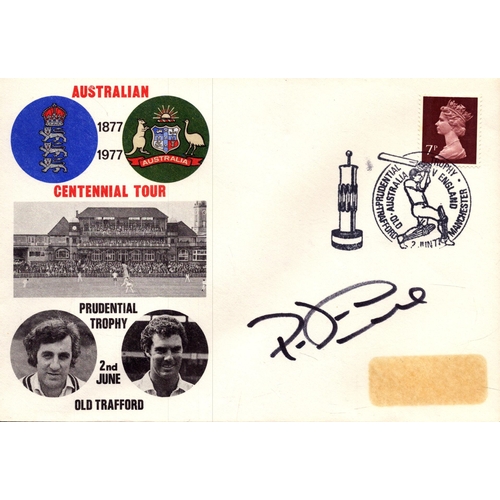 359 - Phillip DeFreitas signed Australian Centennial tour Stamp Jun 1977 FDC.