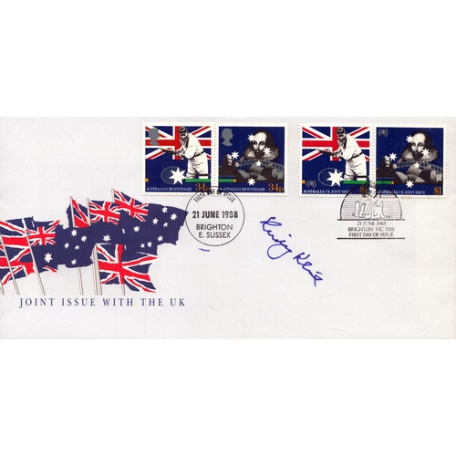 373 - Lindsay Kline signed  Joint Issue with the UK stamped June 1988 FDC.