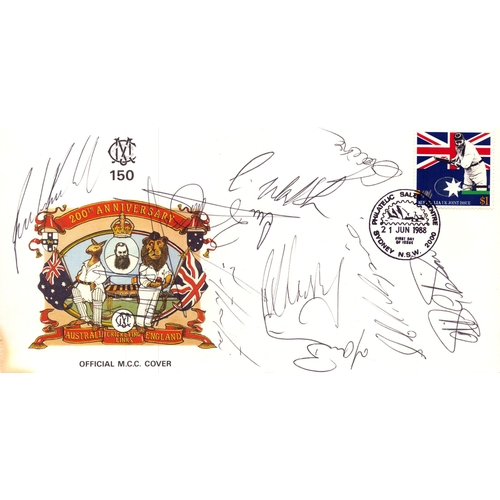 374 - Courtney Walsh, Ottis Gibson and others signed 200th Anniversary  Australia Cricketing Links England... 