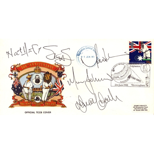 375 - Nathan Hauritz, Shane Watson, Marcus North  and others signed 200th Anniversary  Australia Cricketin... 